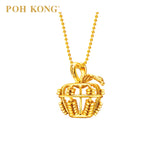 POH KONG Auspicious 916/22K Gold Peace and Prosperity Abacus Pendant