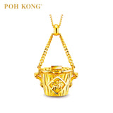 POH KONG Auspicious 916/22K Gold Fullness of Wealth Pendant