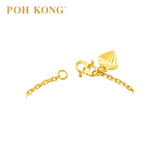 POH KONG 916/22K Gold Dainty Link Chain Bracelet