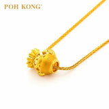 POH KONG Auspicious 916/22K Yellow Gold Bubbling Wealth Charm