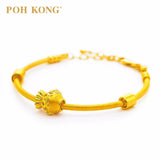 POH KONG Auspicious 916/22K Yellow Gold Bubbling Wealth Charm