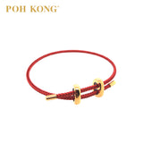 Gelang Tali POH KONG Dengan Tembaga - Merah
