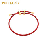 Gelang Tali POH KONG Dengan Tembaga - Merah