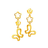 POH KONG Tranz 916/22K Yellow Gold Love Collection Earrings