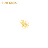 POH KONG 916/22K Yellow Gold Rose Pendant