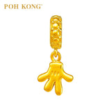 POH KONG Disney Mickey Magic 916/22K Gold Mickey Glove Charm Pendant