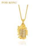 POH KONG Auspicious 916/22K Dragon Abacus Pendant