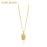 POH KONG Auspicious 916/22K Dragon Abacus Pendant