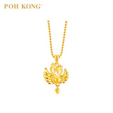 POH KONG 916/22K Gold Happy Love Heavenly Lovebirds Pendant