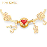 POH KONG Happy Love 916/22K Yellow Gold Charm