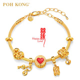 POH KONG Happy Love 916/22K Yellow Gold Charm