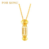 POH KONG Auspicious 916/22K Abakus Of Fortune Loket 福如意算盘吊坠