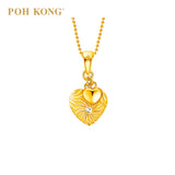 POH KONG Karya Anggun 916/22K Emas Kuning Loket Jantung Anggun Manja