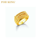 POH KONG 916/22K Emas Kuning Bertuah Emas Abakus Kemakmuran Cincin