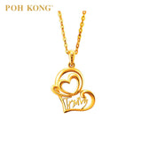 POH KONG Tranz 916/22K Yellow Gold Love Collection Pendant