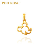 POH KONG Disney 916/22K Gold Mickey Frame Pendant