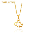 POH KONG Disney 916/22K Gold Mickey Frame Pendant
