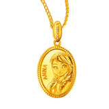 POH KONG Disney Princess Frozen Anna 916/22K Yellow Gold Pendant