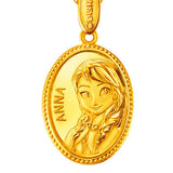 POH KONG Disney Princess Frozen Anna 916/22K Yellow Gold Pendant