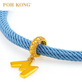 POH KONG Disney Mickey Magic 916/22K Gold Mickey M Charm Pendant