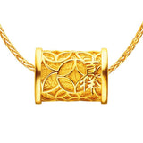 POH KONG Auspicious 916/22K Yellow Gold Overflowed Wealth Pendant