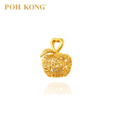 POH KONG Auspicious 916 Yellow Gold Peace and Abundance of Riches Apple Pendant