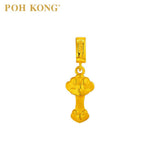POH KONG 916/22K Yellow Gold Auspicious Traditional Ruyi Charm Pendant
