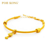 POH KONG 916/22K Yellow Gold Auspicious Traditional Ruyi Charm Pendant