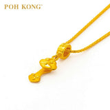 POH KONG 916/22K Yellow Gold Auspicious Traditional Ruyi Charm Pendant