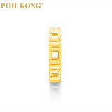 POH KONG 916/22K Yellow Gold Tranz Square Shape Collection Ring