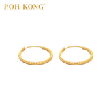 POH KONG 916/22K Yellow Gold Classic Earrings_ 20E0531Y005