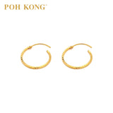 POH KONG 916/22K Yellow Gold Classic Earrings_ 20E0531Y005