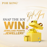 POH KONG 750/18K Yellow Gold Pink Sapphire with Diamond Crown Pendant