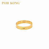 POH KONG 916/22K Gold Wedder Grain Ring