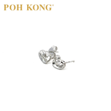 POH KONG 375/9K White Gold Heart Stud Earrings_E11ES04PM02