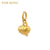 POH KONG 916/22K Yellow Gold Double Strawberry Pendant