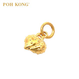 POH KONG 916/22K Yellow Gold Double Strawberry Pendant