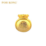POH KONG 999/24K Yellow Gold Cute Fortune Bag Pendant