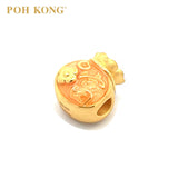 POH KONG 999/24K Yellow Gold Cute Fortune Bag Pendant