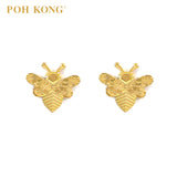 POH KONG 916/22K Gold Elegant Bee Stud Earrings