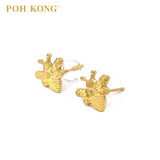 POH KONG 916/22K Gold Elegant Bee Stud Earrings