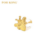 POH KONG 916/22K Gold Elegant Bee Stud Earrings