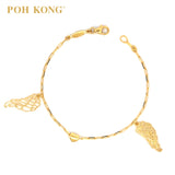 POH KONG 916/22K Yellow Gold Tranz Heavenly Wings Bracelet
