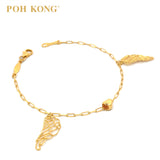 POH KONG 916/22K Yellow Gold Tranz Heavenly Wings Bracelet