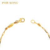 POH KONG 916/22K Yellow Gold Tranz Heavenly Wings Bracelet