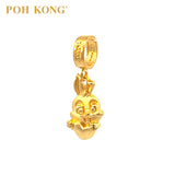 POH KONG 916/22K Yellow Gold Auspicious Bunny Love Pendant