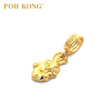POH KONG 916/22K Yellow Gold Auspicious Bunny Love Pendant