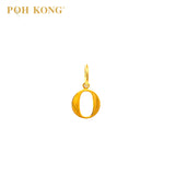 POH KONG 916/22K Gold Exquisite Alphabet Pendant O