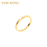 POH KONG 916/22K Yellow Gold Endless Love Wedder Ring
