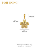 POH KONG 916/22K Yellow Gold Five Petal Flower Pendant